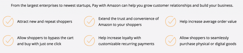 Amazon Payments Benefits
