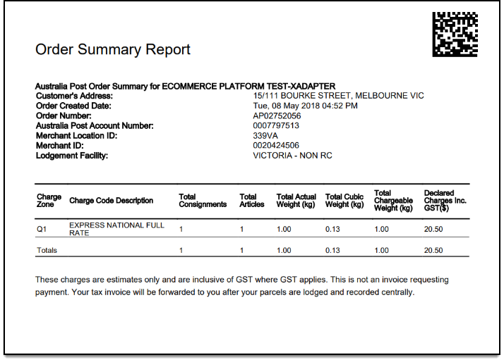 ELEX WooCommerce Australia Post Shipping | AusPost Order Summary/Manifest