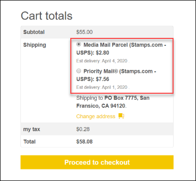 ELEX Stamps.com Shipping Plugin with USPS Postage for WooCommerce | Live Shipping Rate & Estimated Delivery Date