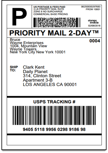 Print USPS Shipping Label