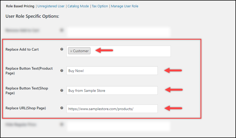 WooCommerce Remove Add to Cart | Replace Add to Cart plugin settings