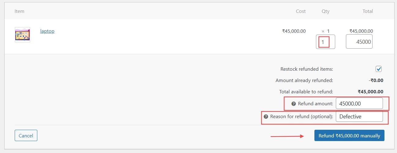 WooCommerce Refunds | Manual Refund WooCommerce refund allocation