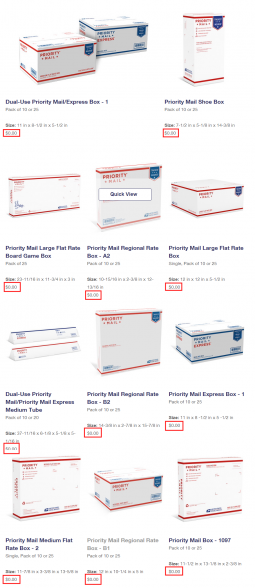 dimensions for small flat rate box usps