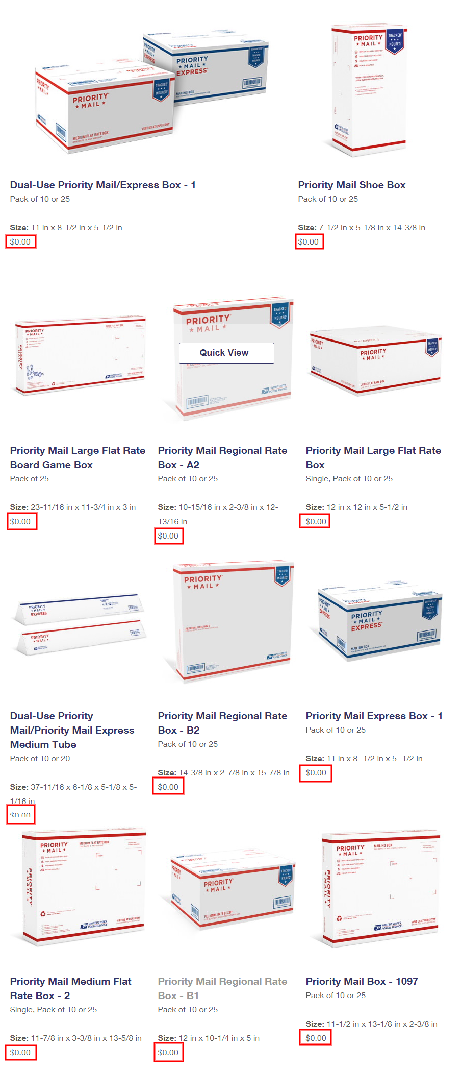 where can i buy usps flat rate boxes