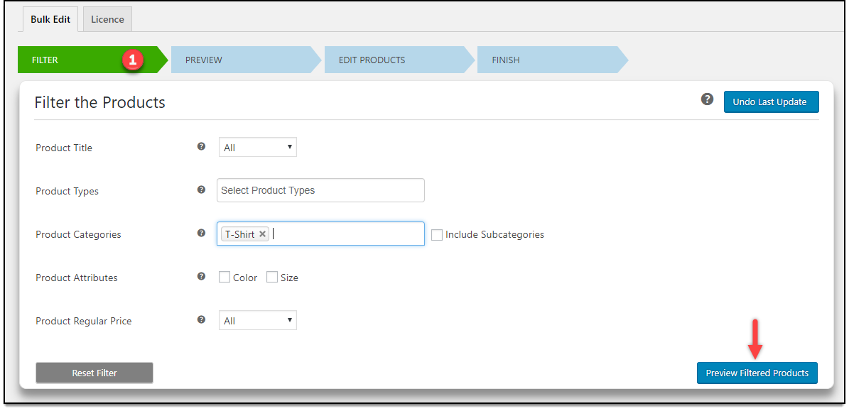 WooCommerce Bulk Edit Products | Filter Products WooCommerce Bulk Edit Products | Filtering the Products