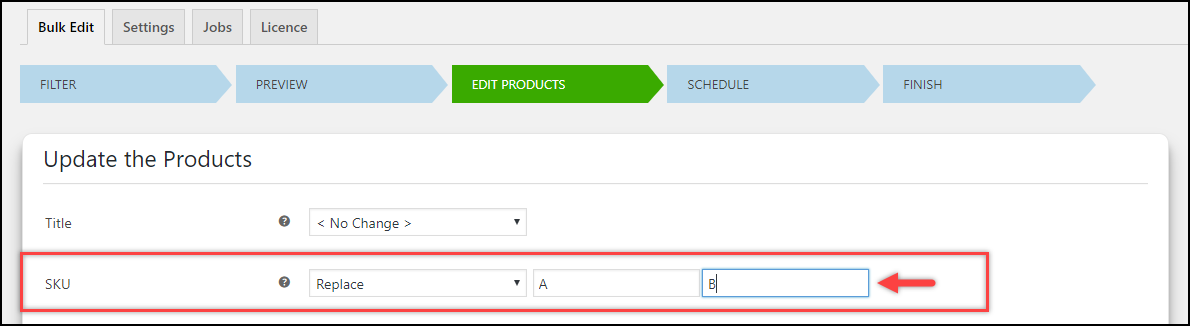 SKUs | Updating Product SKU