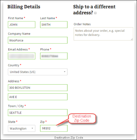 How to solve the issue of unavailability of shipping options on the checkout page from EasyPost using ELEX EasyPost Shipping Method Plugin for WooCommerce? | Billing address