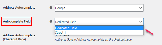 ELEX Address Validation & Google Address Autocomplete Plugin for WooCommerce | Choose an autocomplete field
