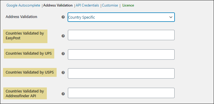 How to set up ELEX Address Validation & Google Address Autocomplete Plugin for WooCommerce? | Country Specific Address Validation
