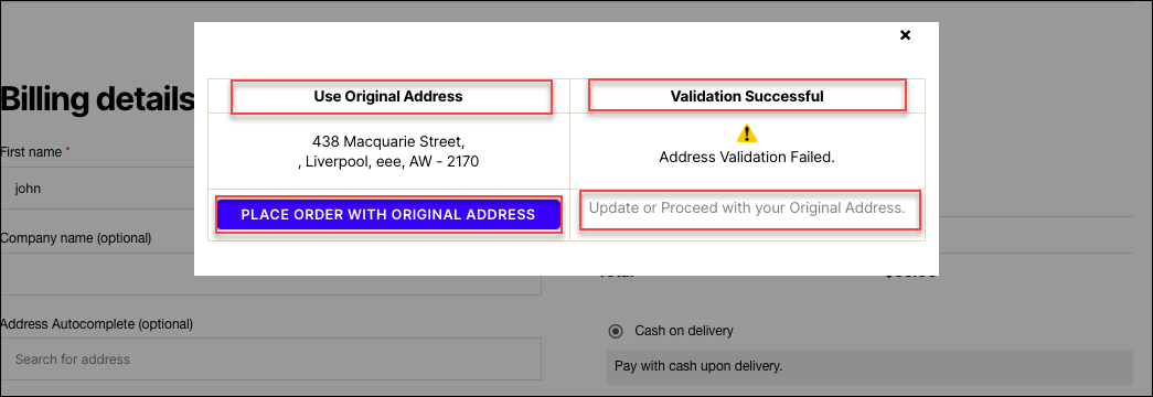 How to set up ELEX Address Validation & Google Address Autocomplete Plugin for WooCommerce? | Customized Checkout Page with Popup