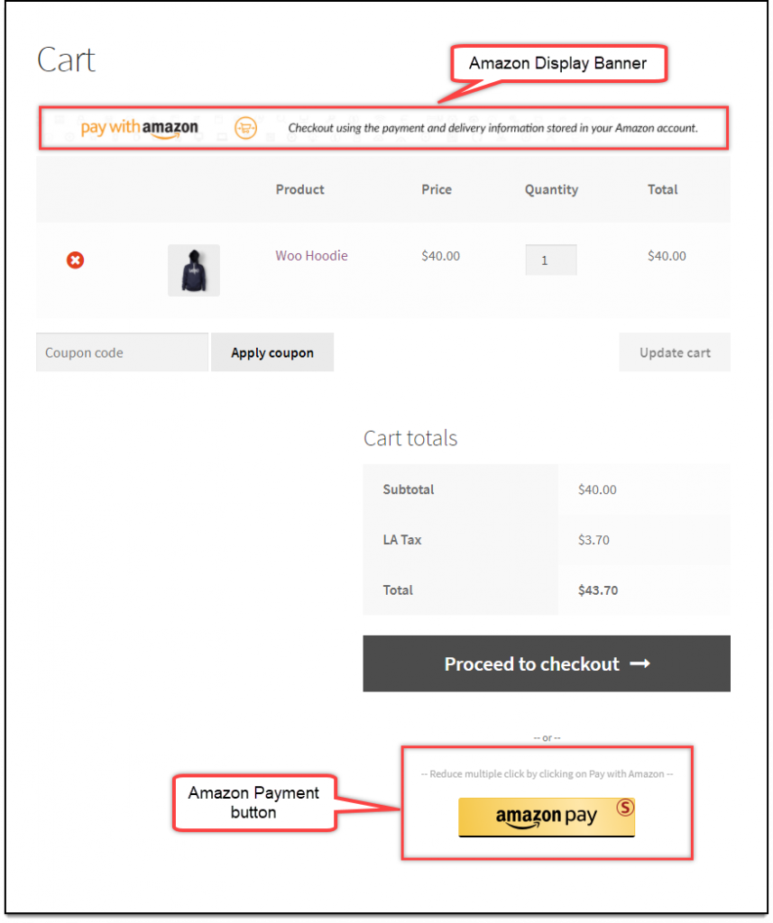 WooCommerce Amazon Payments | Amazon Payments on Cart page