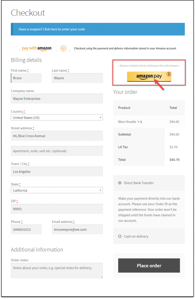 WooCommerce Amazon Payments | Amazon Payment Confirmation