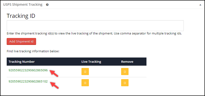 WooCommerce USPS Shipping | Automatic generation of Shipment tracking IDs