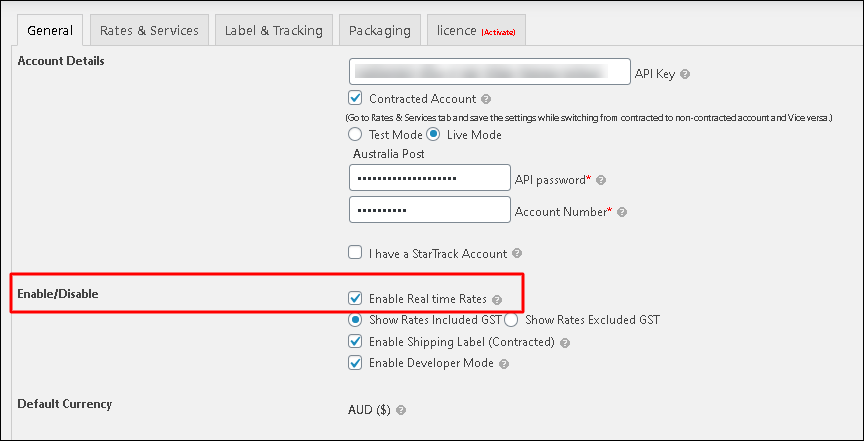How to Troubleshoot WooCommerce Australia Post Shipping Plugin with Print Label & Tracking | Enable real time rates