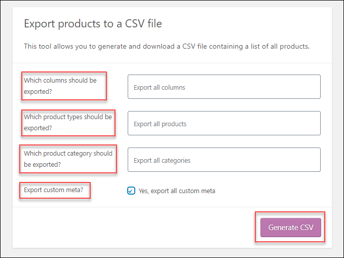 How to set up ELEX WooCommerce Catalog Mode, Wholesale & Role Based Pricing? | Export Products to CSV File