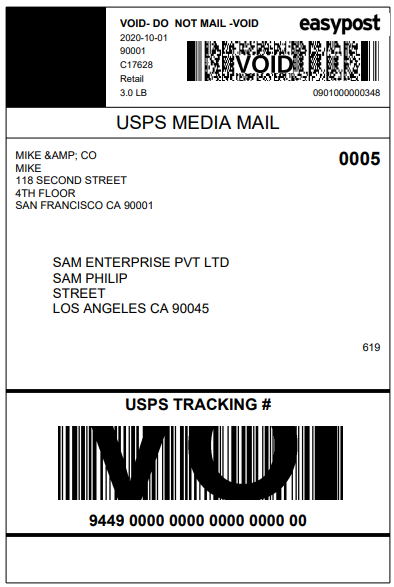 ELEX EasyPost (FedEx, UPS, Canada Post & USPS) Shipping & Label Printing Plugin | Printed Label