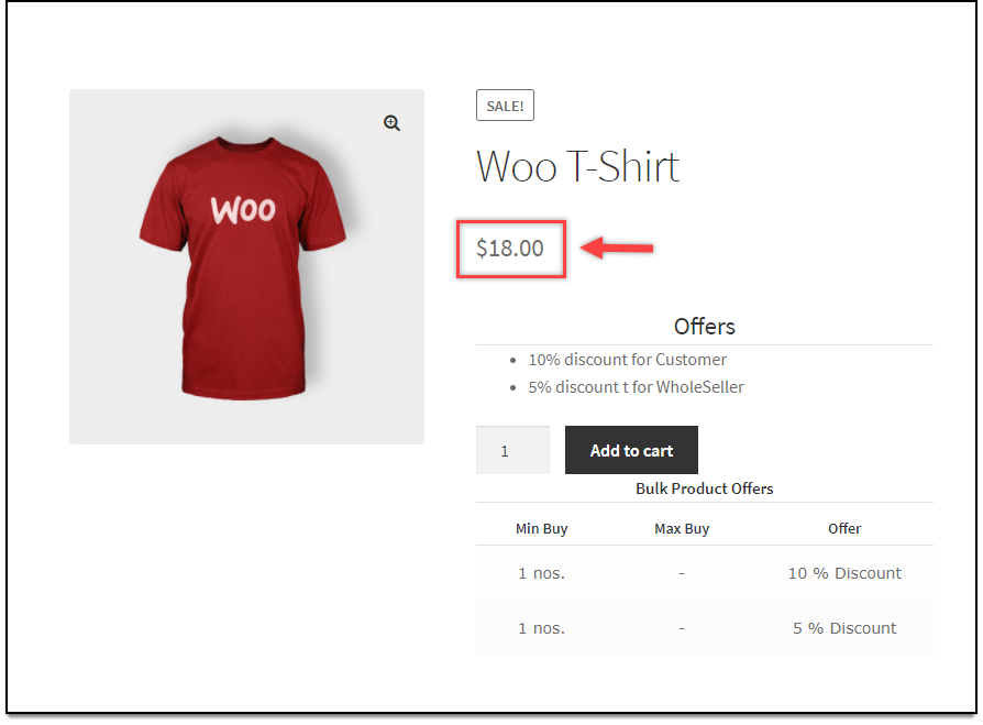 WooCommerce Dynamic Pricing and Discounts | Price display in Product page