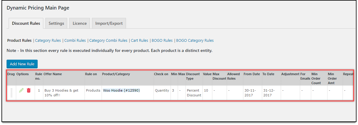 WooCommerce Dynamic Pricing & Discounts | Applying Product Rule