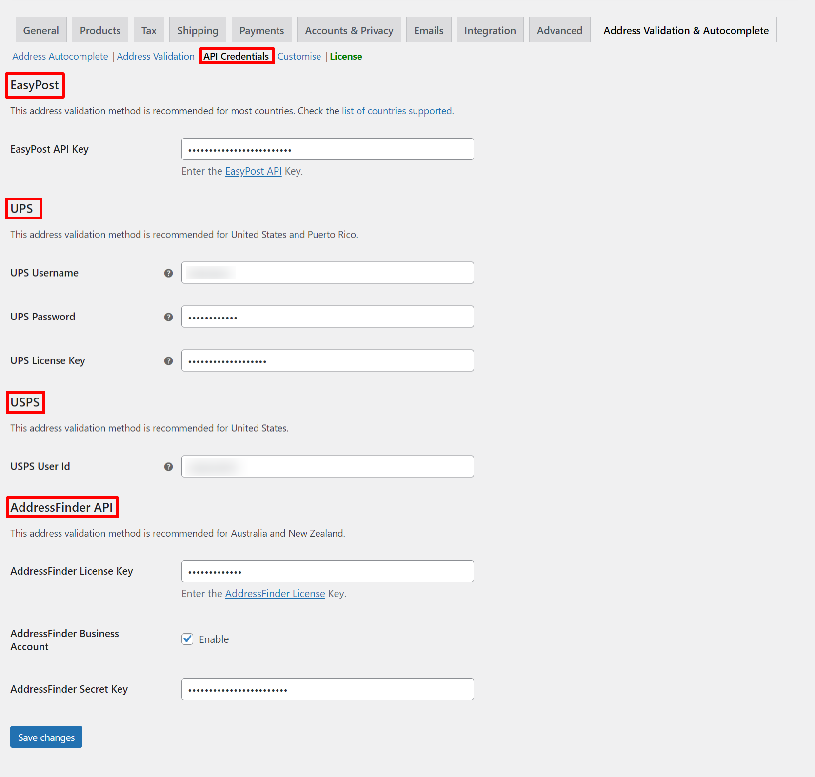 How to set up ELEX Address Validation & Google Address Autocomplete Plugin for WooCommerce? | API Credentials