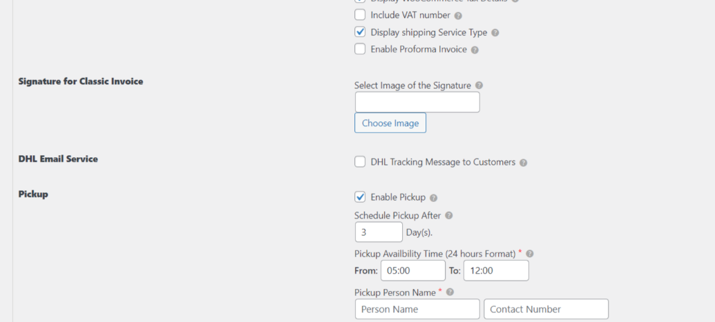 create a Pickup request for your DHL Shipment | set up WooCommerce DHL