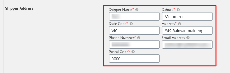 How to Troubleshoot WooCommerce Australia Post Shipping Plugin with Print Label & Tracking | shipper-address
