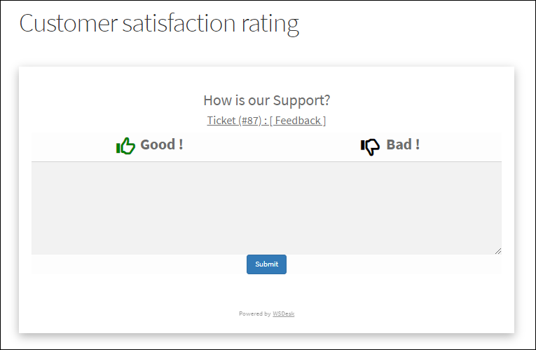 WSDesk – ELEX WordPress Helpdesk & Customer Support Ticket System Plugin | Customer Satisfaction Rating