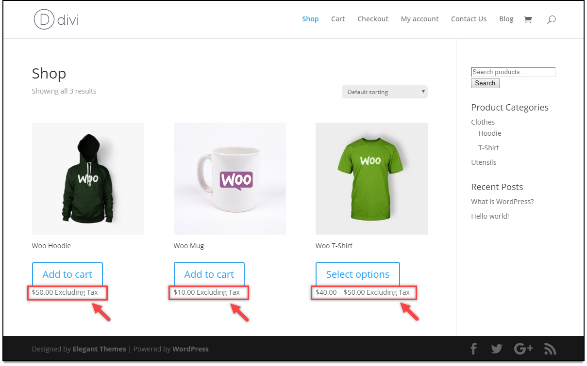 Divi - WooCommerce Catalog Mode | Tax display option for Subscribers