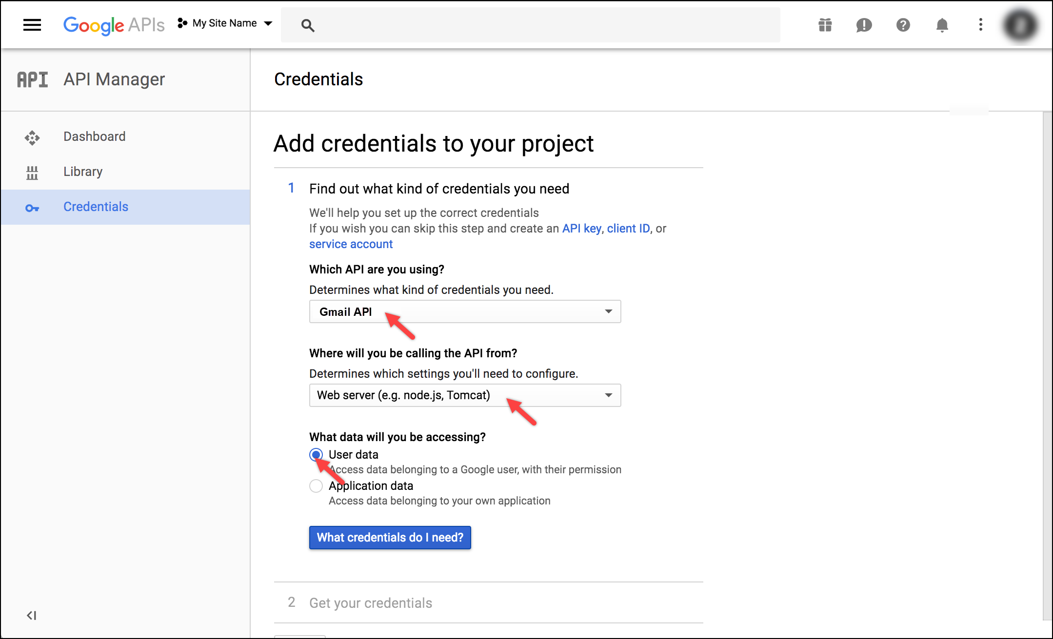 WSDesk Google OAuth | Adding credentials to your project