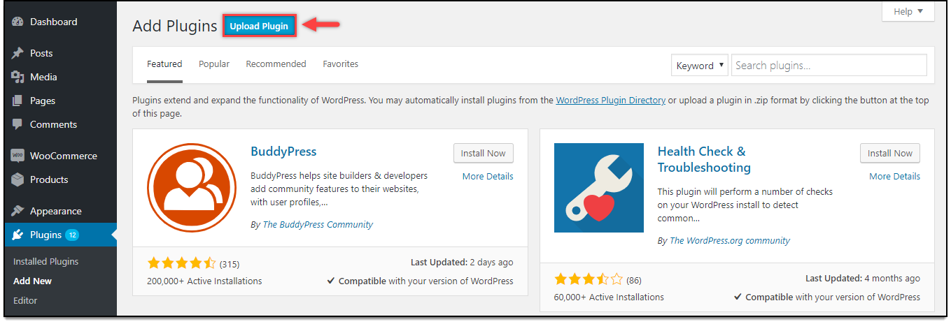 Download, Install, & Activate ELEX Plugins | Upload Plugin