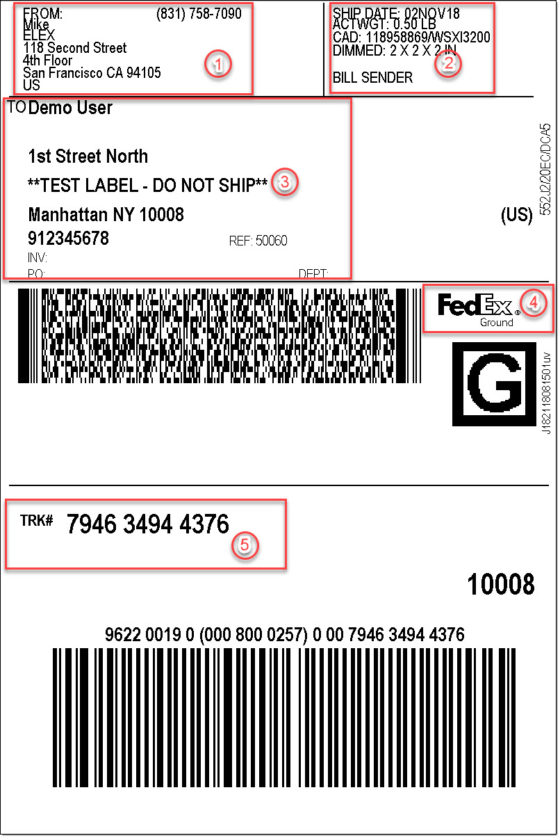 21 Create A Fedex Shipping Label - Labels Database 21 In Fedex Label Template Word