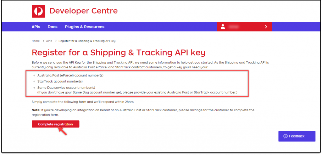 How to obtain Australia Post credentials? - ELEXtensions