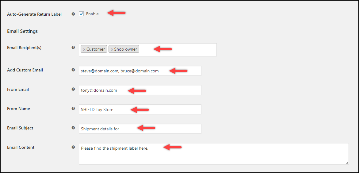 ELEX WooCommerce EasyPost Return Label Add-On | Enable Auto-Generate and Email Settings