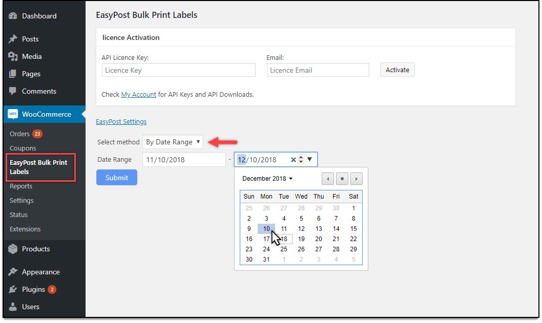 Label Printing Plugin for WooCommerce || EasyPost Add-on 