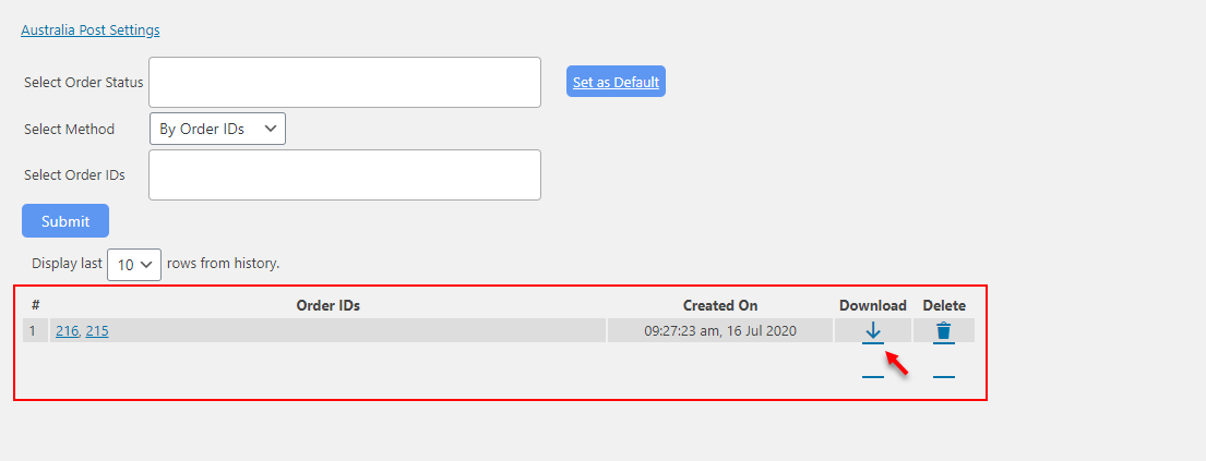 ELEX WooCommerce Australia Post Bulk Label Printing Add-On | Intuitive Interface