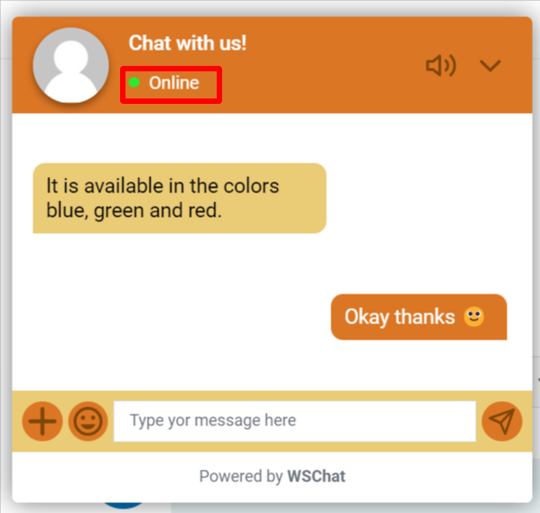 Widget Online Text