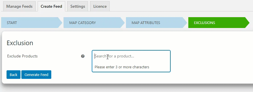 Exclude Product from product feed