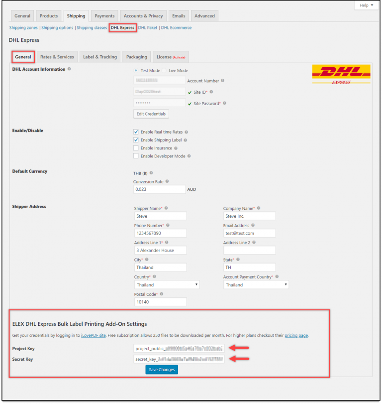 How to bulk print DHL Express shipping labels with ELEX DHL