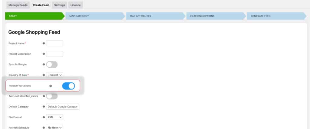 WooCommerce Google Shopping Feed for Variable Products