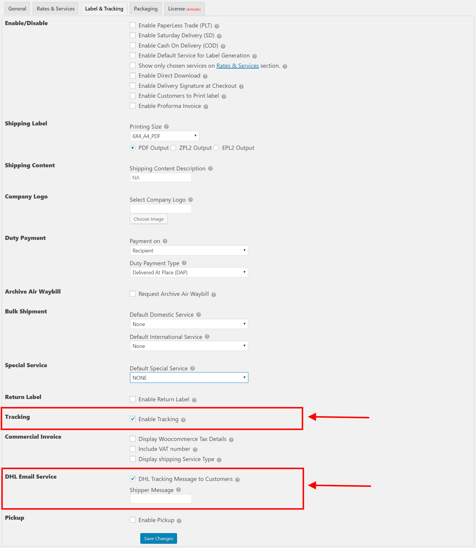 dhl tracking number