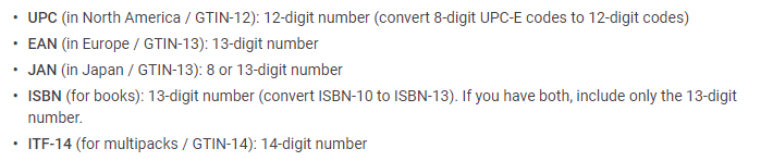 GTIN Code | WooCommerce Google Shopping