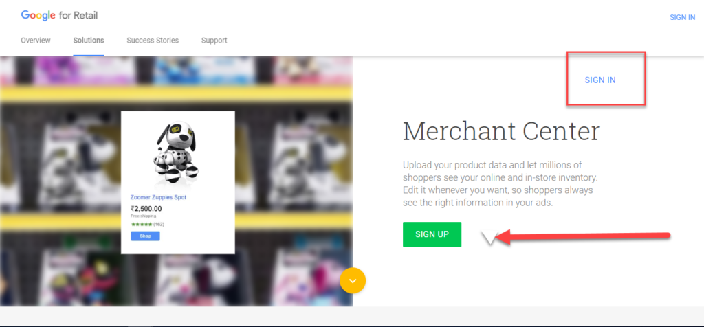 Gogle Merchant Center login | WooCommerce Google Shopping 