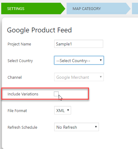 Variations | ELEX WooCommerce Google Product Feed Plugin