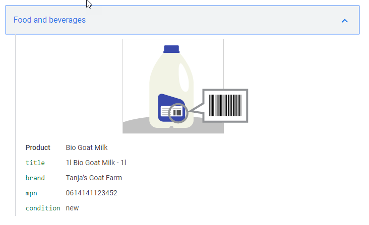 MPN Example | WooCommerce Google Shopping
