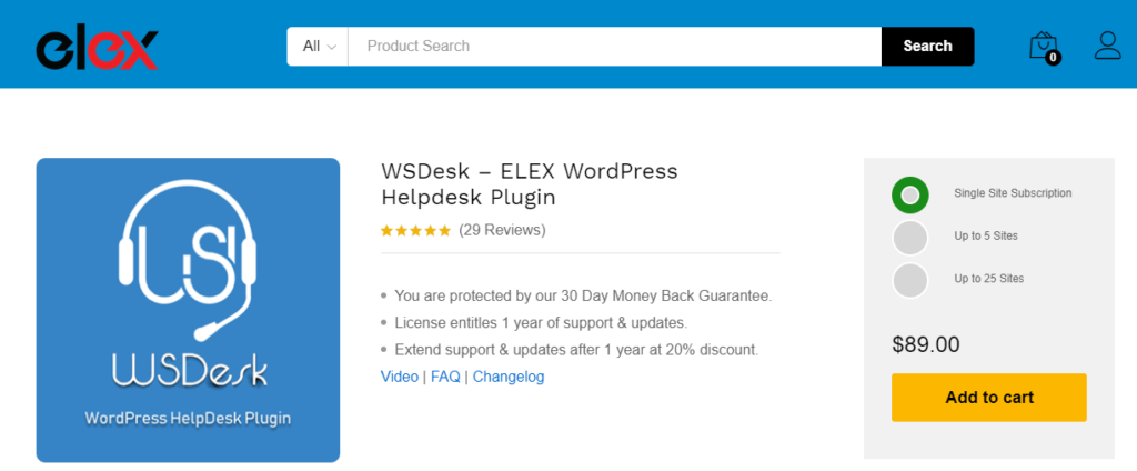 WSDesk Price | WordPress Helpdesk plugin
