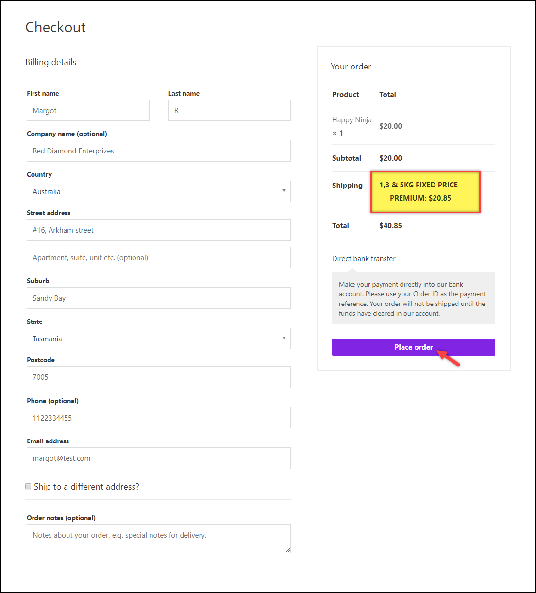 Integrate WooCommerce with Australia Post StarTrack | StarTrack service at Checkout