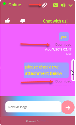 Chat Attachement | WSChat | WordPressChat Plugin