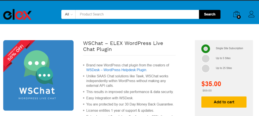 Price | WSChat | WordPRess Chat Plugin