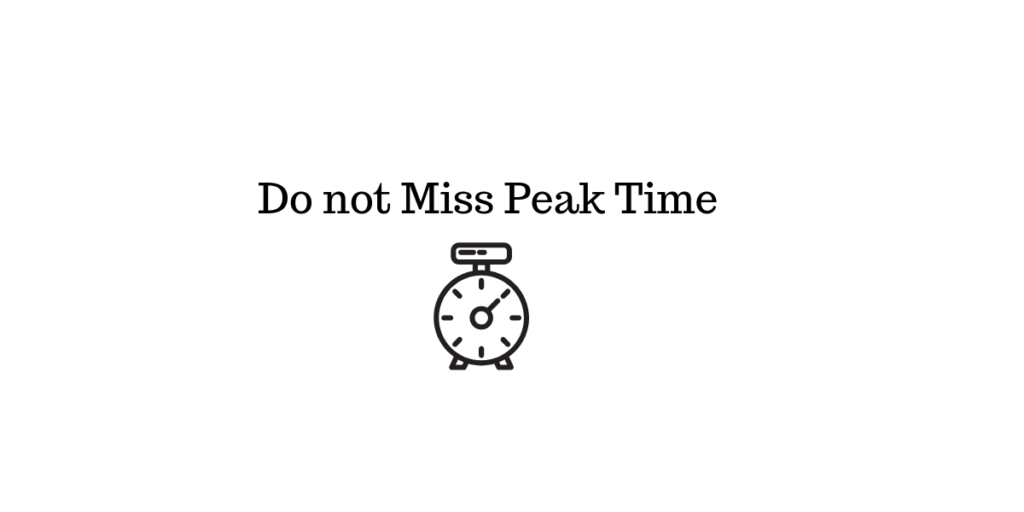 Do not miss Peak Time || Live chat support