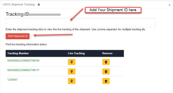 usps tracking number