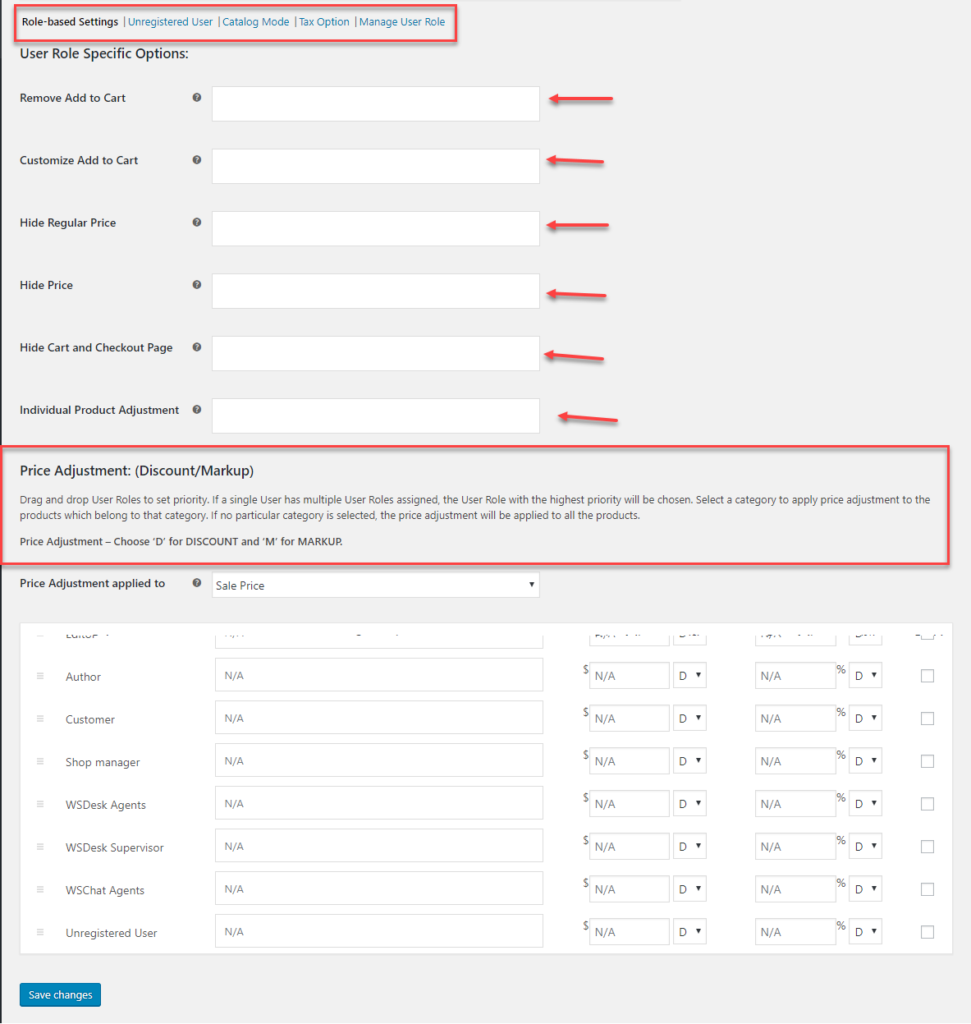 RoleBased Pricing Setting || WooCommerce Wholesale pricing settings